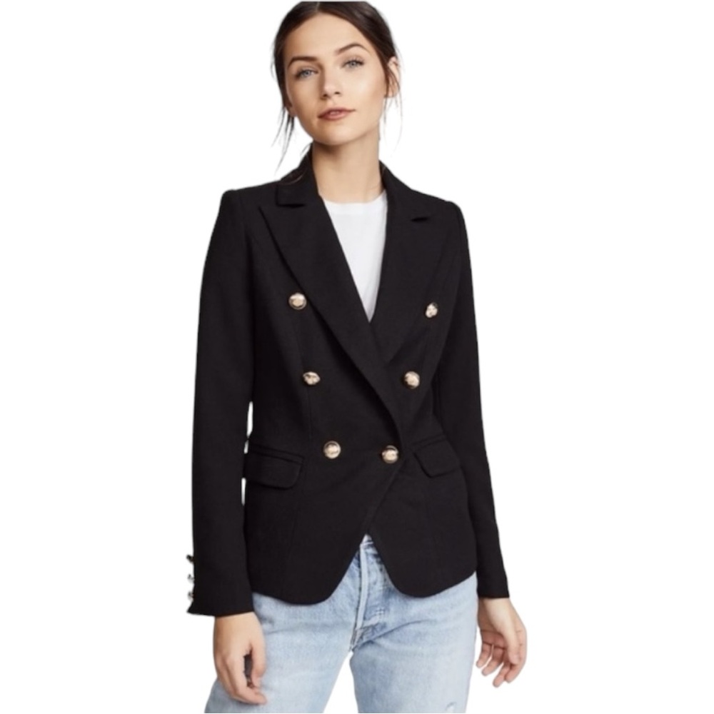 Lioness Black Blazer with Gold Buttons